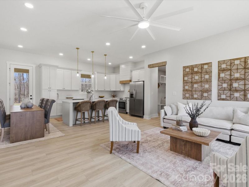 Furnished interior view inside a new home in , Bessemer City (Image 5).