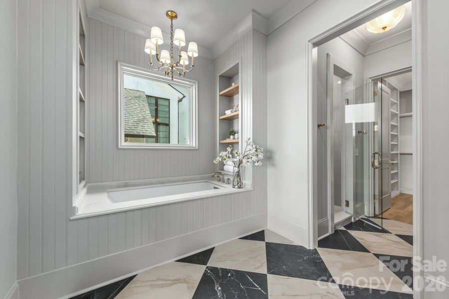 Furnished interior view inside a new home in , Charlotte (Image 30).