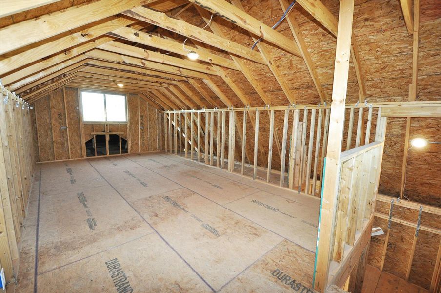 In-progress construction of a new home in , League City, TX (Image 39).