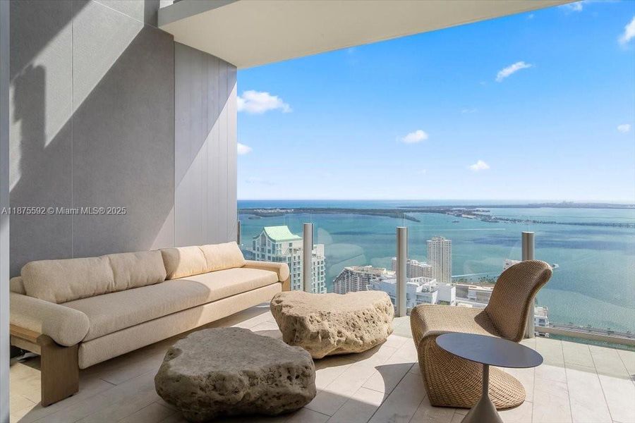 Furnished interior view inside a new home in , Miami (Image 29).