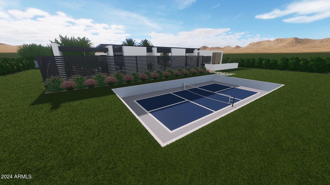 Pickleball court