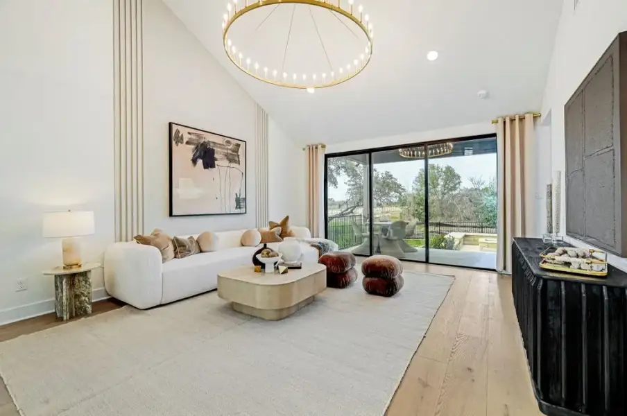 Representative furnished interior of a home built from the Rainier by Pulte Homes in Spring Branch Preserve, Montgomery (Image 6).