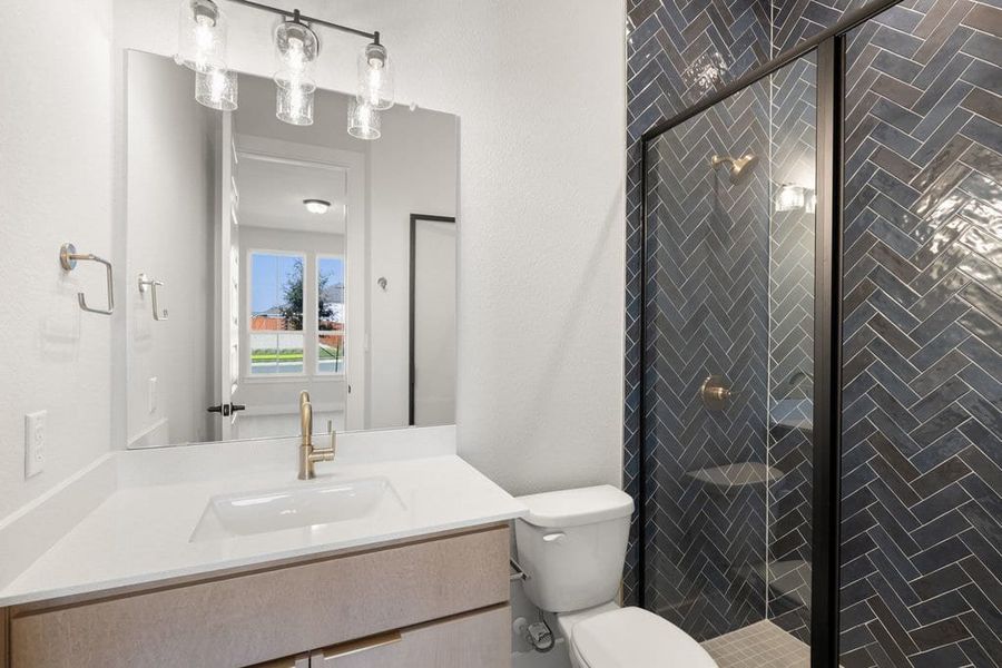Furnished interior view inside a new home in Lariat, Liberty Hill (Image 6).
