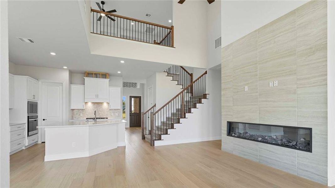 Furnished interior view inside a new home in Clearview Ranch, Royse City (Image 10). Furnished interior view inside a new home in Clearview Ranch, Royse City (Image 10).