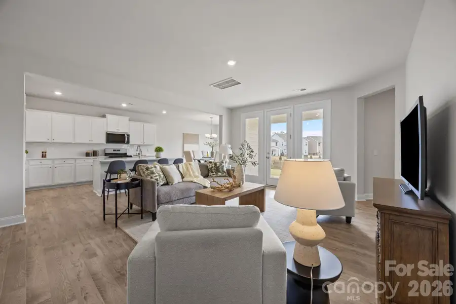 Family Room with staging