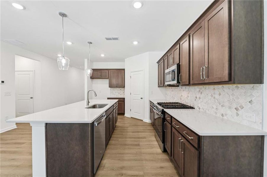 Furnished interior view inside a new home in The Estates at Casteel, Bethlehem (Image 7).