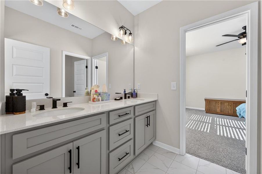 Furnished interior view inside a new home in , Dahlonega (Image 32).