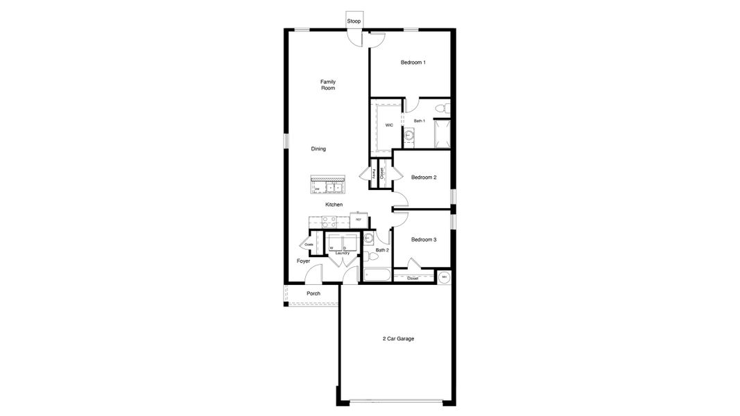 2D floor plan layout of this home in Terra Vista, Lubbock, TX (Image 3).
