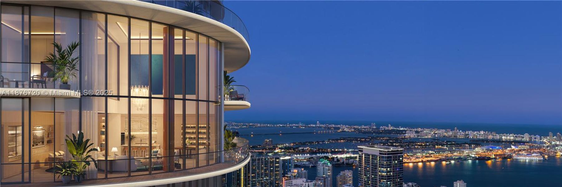 Front exterior of a new home in Cipriani Residences Miami, Miami, FL, highlighting curb appeal (Image 1).