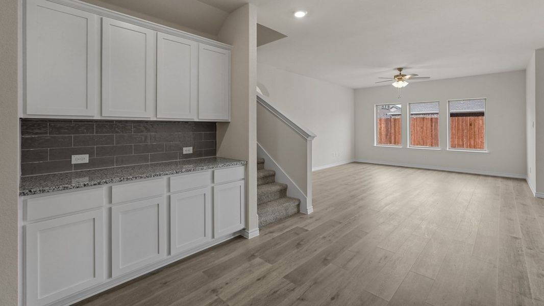 Representative furnished interior of a home built from the Ivery II by D.R. Horton in Trailstone, Caddo Mills (Image 4). Representative furnished interior of a home built from the Ivery II by D.R. Horton in Trailstone, Caddo Mills (Image 4).