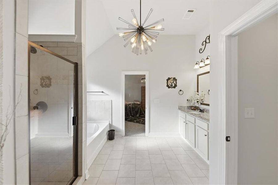 Furnished interior view inside a new home in Nine Oaks, Locust Grove (Image 39).