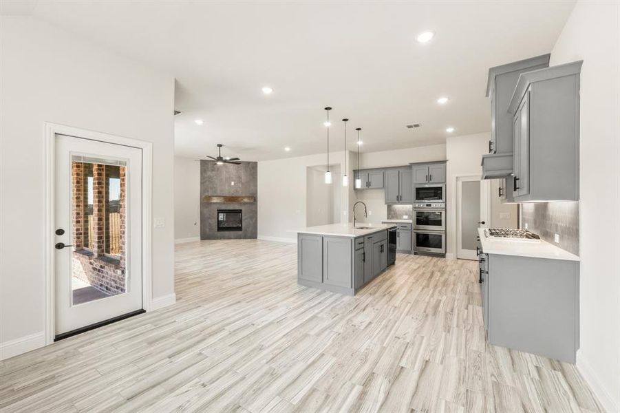Furnished interior view inside a new home in Parks at Panchasarp Farms, Burleson (Image 10).