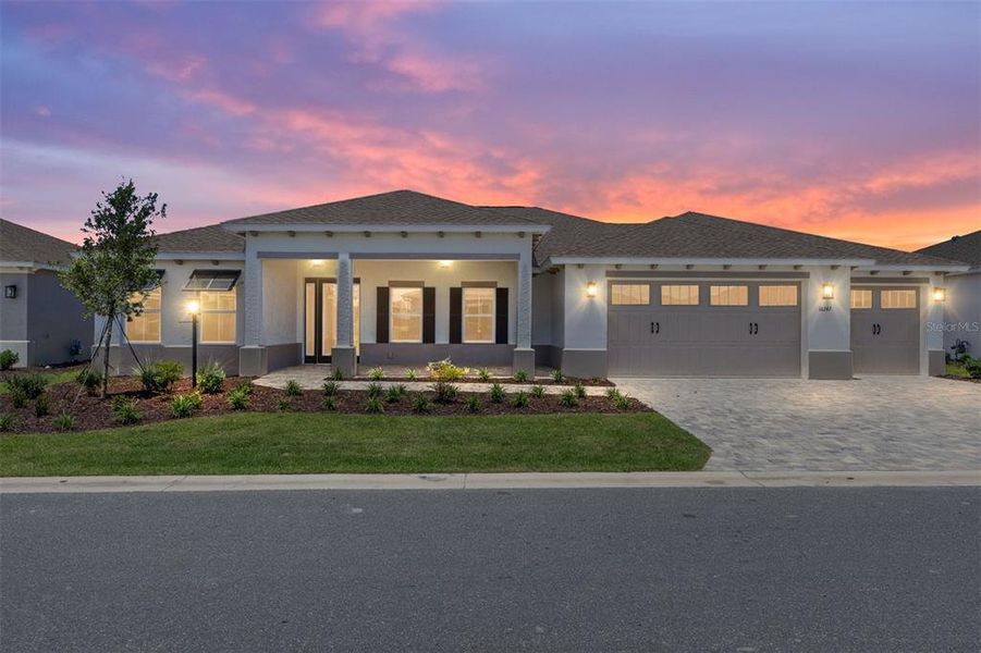 Front exterior of a new home in , Ocala, FL, highlighting curb appeal (Image 18). Front exterior of a new home in , Ocala, FL, highlighting curb appeal (Image 18).