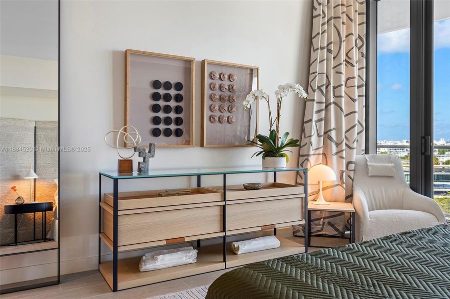 Furnished interior view inside a new home in , Miami Beach (Image 6).