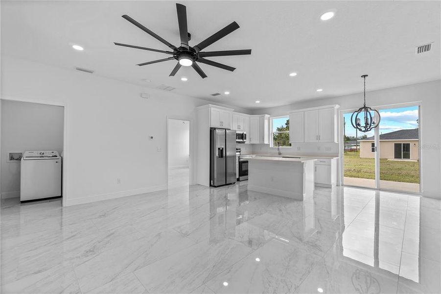 Furnished interior view inside a new home in , Dunnellon (Image 12).