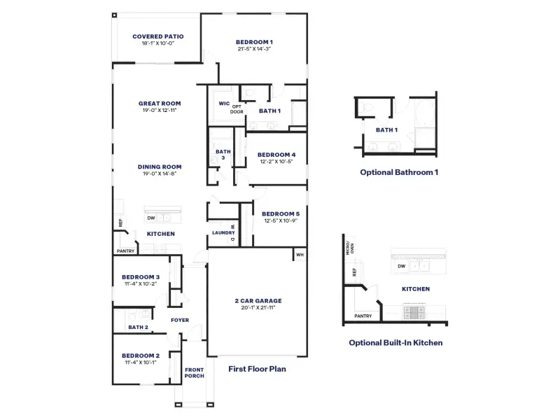 2D floor plan layout for the Laveen by D.R. Horton in Windrose, Waddell, AZ (Image 3). 2D floor plan layout for the Laveen by D.R. Horton in Windrose, Waddell, AZ (Image 3).