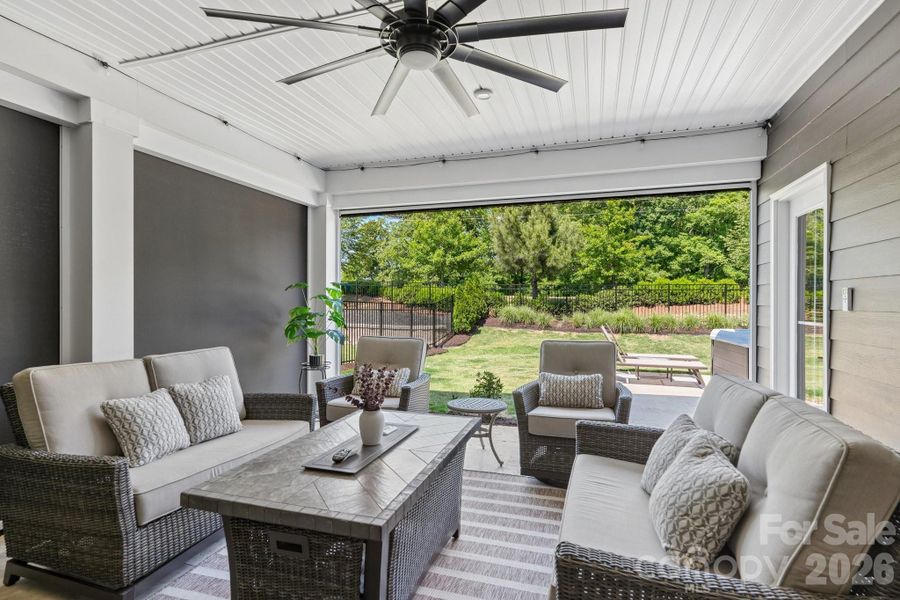 Exterior details and patio area of a home in , Indian Trail (Image 29).