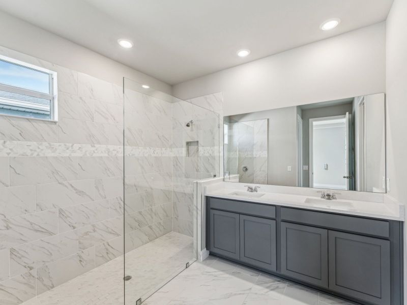 Furnished interior view inside a new home in Crescent Lakes - Signature Series, Punta Gorda (Image 9).