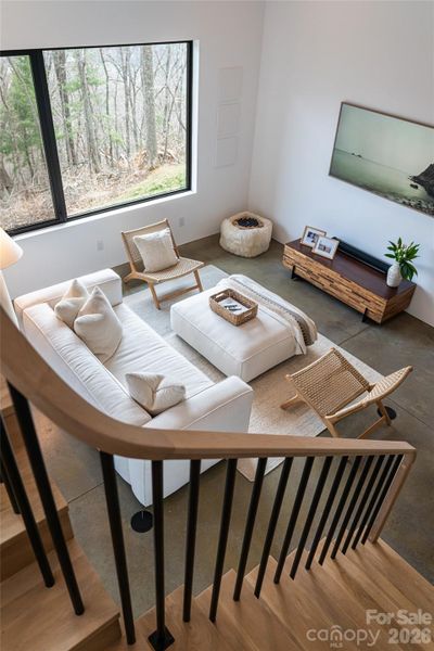 Furnished interior view inside a new home in , Asheville (Image 27).