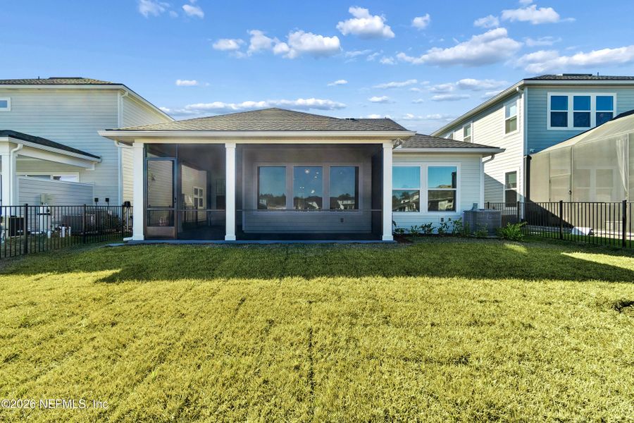 Exterior details and patio area of a home in Reflections 50' Front Load, Ponte Vedra (Image 3).