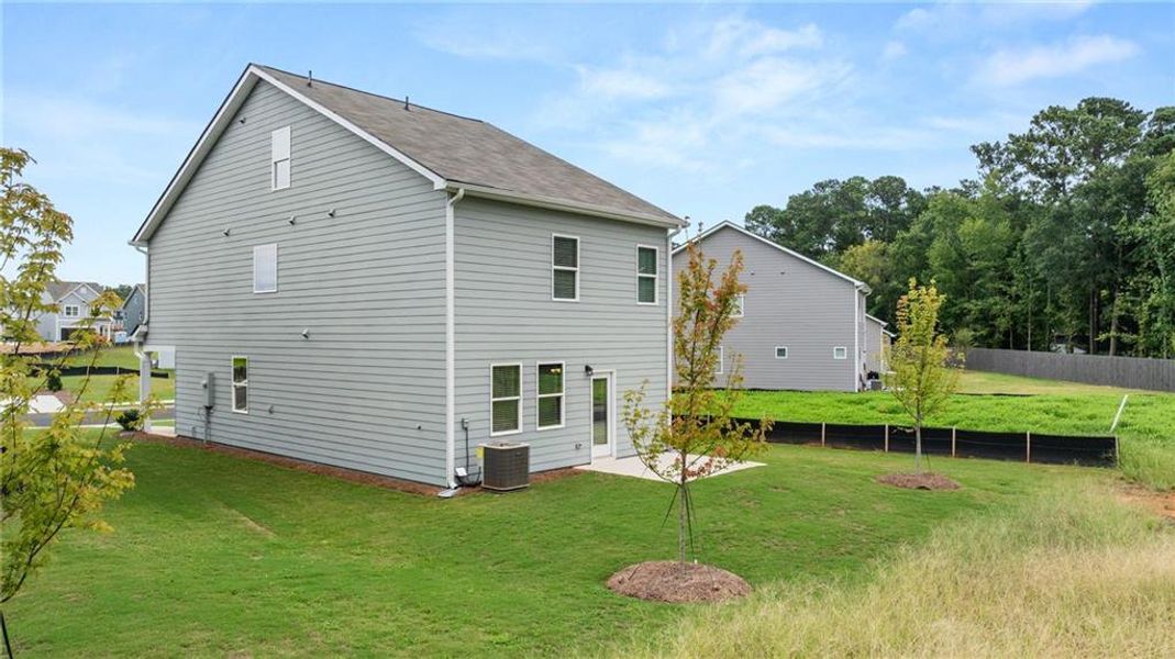 Exterior details and patio area of a home in Walden Park - The Retreat, Jonesboro (Image 27).
