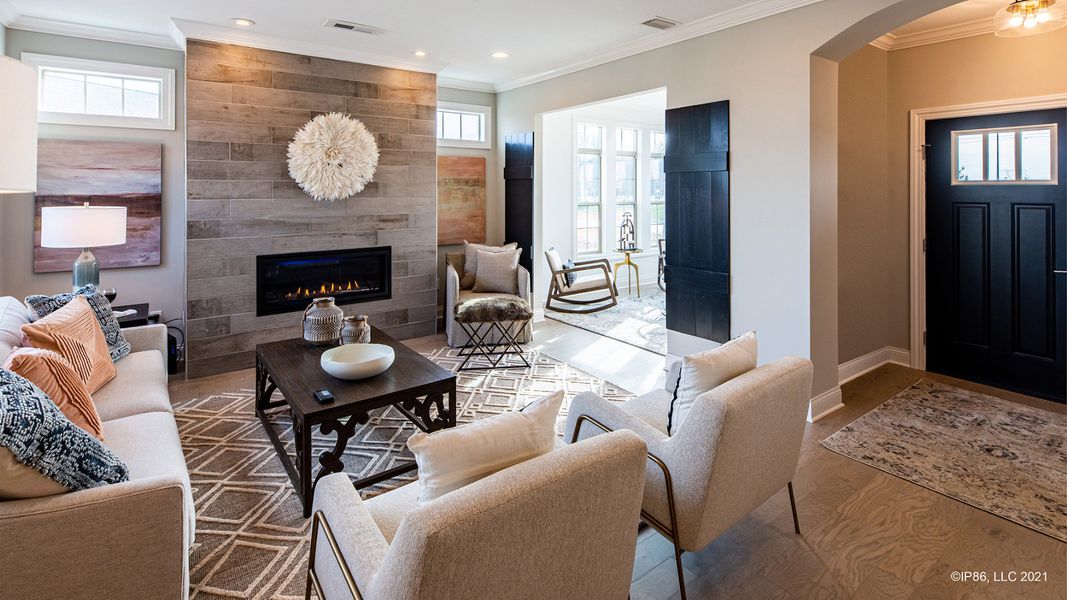 Furnished interior view inside a new home in The Courtyards on Robinson Church, Harrisburg (Image 6).