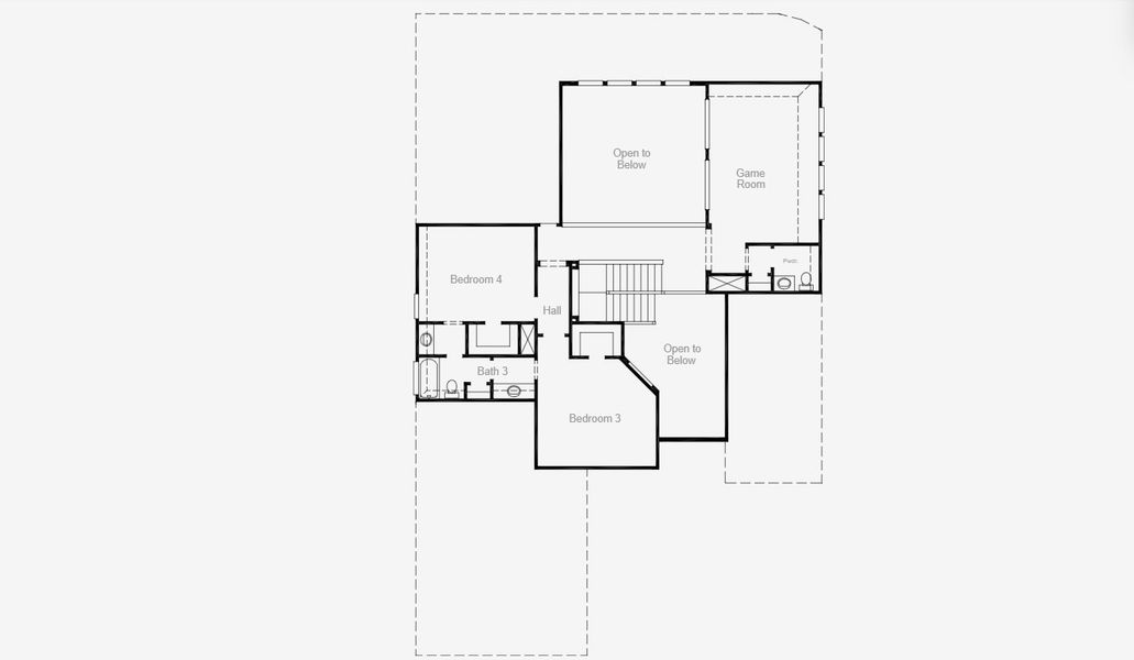 2D floor plan layout for the Claude by Coventry Homes in Dominion of Pleasant Valley 70', Wylie, TX (Image 9). 2D floor plan layout for the Claude by Coventry Homes in Dominion of Pleasant Valley 70', Wylie, TX (Image 9).