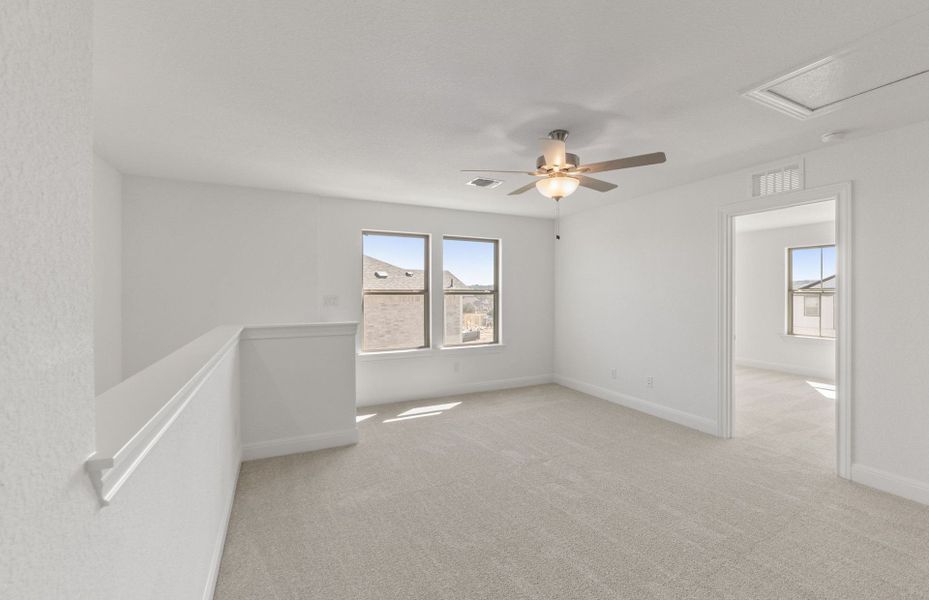 Spacious, unfurnished interior of a new home in Saddleback at Santa Rita Ranch, Liberty Hill (Image 40). Spacious, unfurnished interior of a new home in Saddleback at Santa Rita Ranch, Liberty Hill (Image 40).