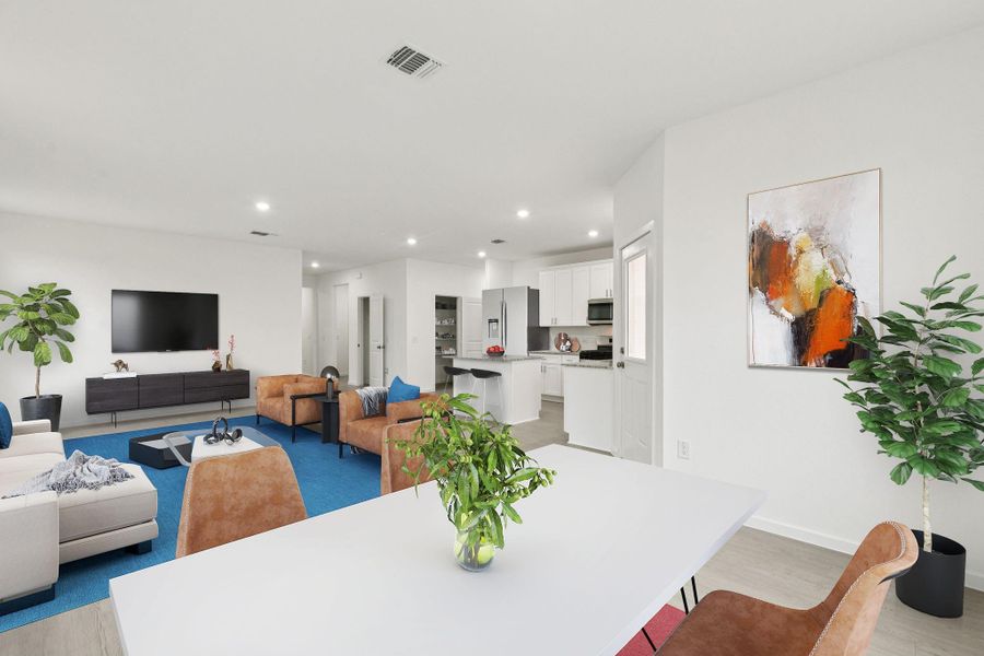 Furnished interior view inside a new home in Windcress, Cove (Image 3).