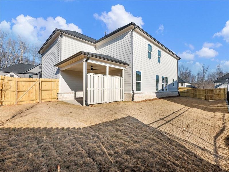 Exterior details and patio area of a home in , Buford (Image 4).