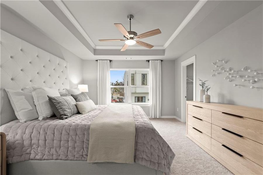 Furnished interior view inside a new home in One Riverside West, Atlanta (Image 39).