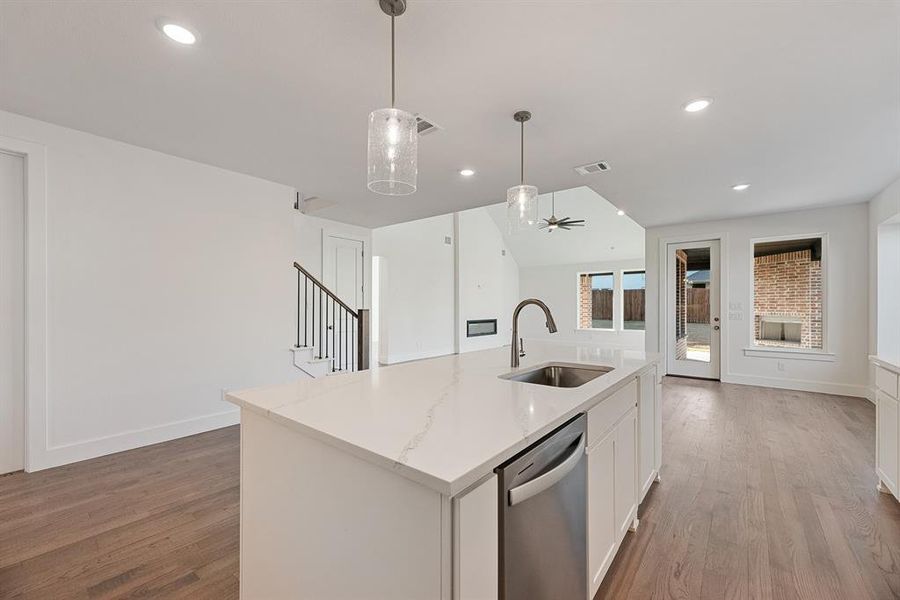 Furnished interior view inside a new home in Tavolo Park, Fort Worth (Image 11). Furnished interior view inside a new home in Tavolo Park, Fort Worth (Image 11).