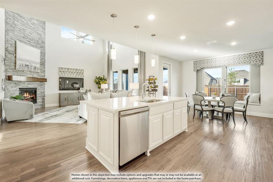Furnished interior view inside a new home in Mosaic, Celina (Image 16). Furnished interior view inside a new home in Mosaic, Celina (Image 16).