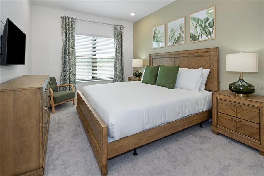 Furnished interior view inside a new home in , Orlando (Image 26).