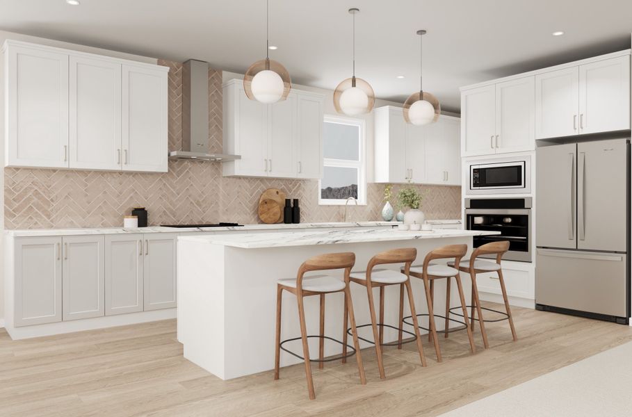 Furnished interior view inside a new home in Montana Vista: Summit, Buckeye (Image 4). Furnished interior view inside a new home in Montana Vista: Summit, Buckeye (Image 4).