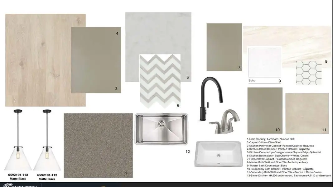 Sample of building materials used in homes in Pomona, Manvel (Image 4).