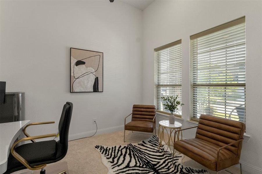 Furnished interior view inside a new home in Mustang Lakes 74', Celina (Image 5).