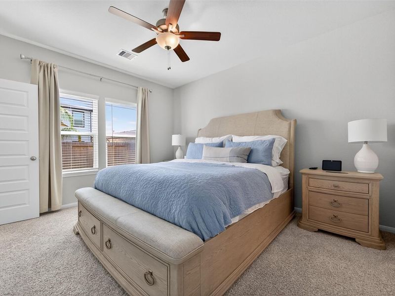 Furnished interior view inside a new home in Lakes at Black Oak, Magnolia (Image 27). Furnished interior view inside a new home in Lakes at Black Oak, Magnolia (Image 27).