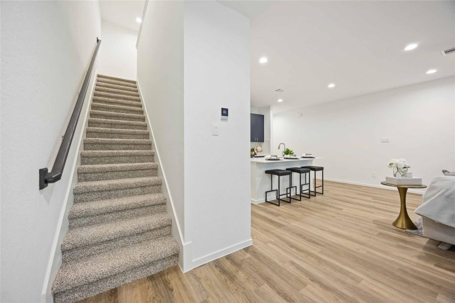 Furnished interior view inside a new home in Alaia Crossing, Houston (Image 16).