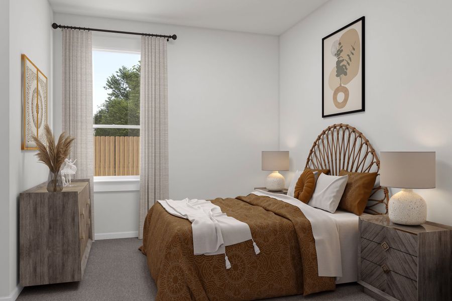 Representative furnished interior of a home built from the Enfield by Tri Pointe Homes in Lariat, Liberty Hill (Image 15).