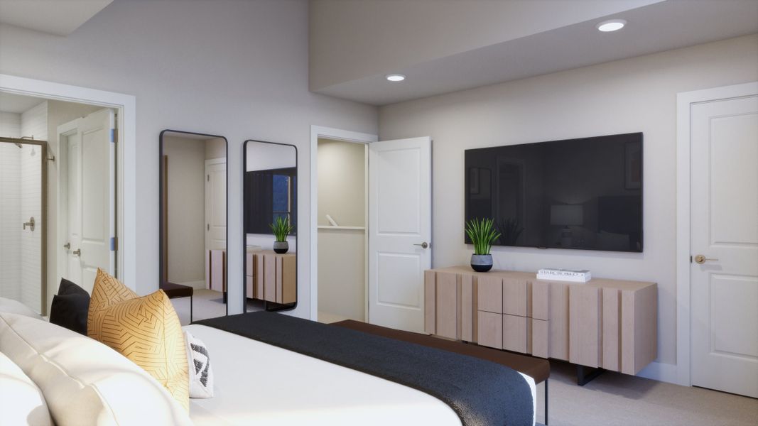 Representative furnished interior of a home built from the A Interior Unit by Trumark Homes in Hillcrest Creek, Arvada (Image 5).