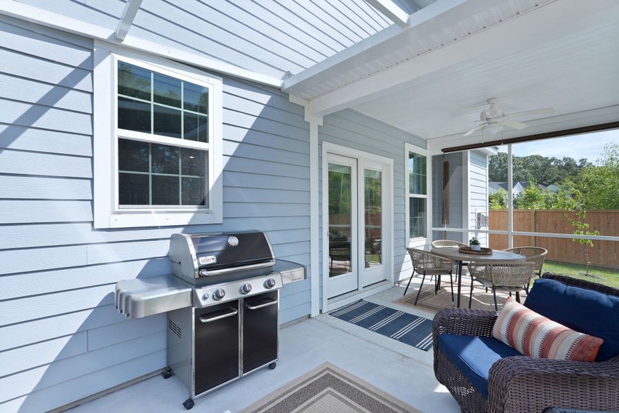 Furnished interior view inside a new home in Cordgrass Landing, Johns Island (Image 29).
