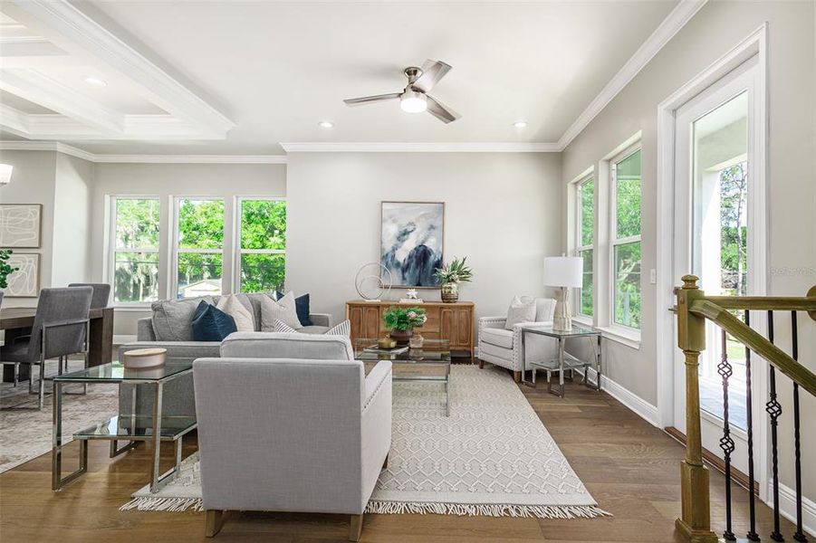 Furnished interior view inside a new home in , Tampa (Image 30). Furnished interior view inside a new home in , Tampa (Image 30).