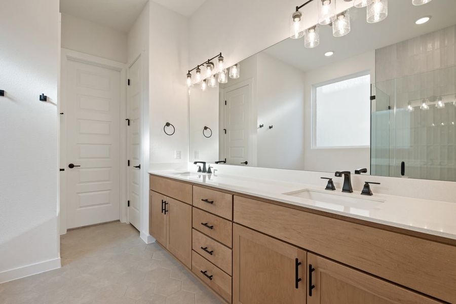 Furnished interior view inside a new home in Park Collection at Lariat, Liberty Hill (Image 16).