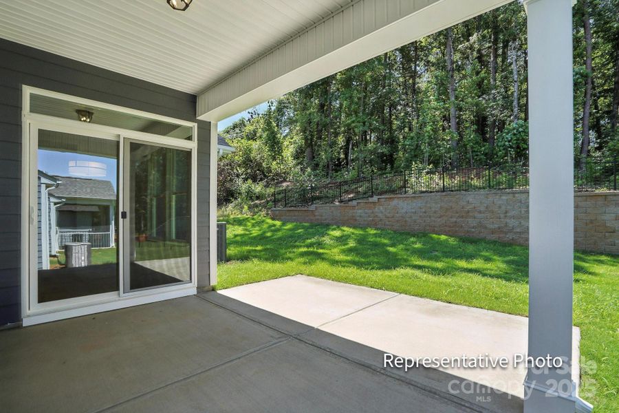 Exterior details and patio area of a home in The Meadows at Laurelbrook, Sherrills Ford (Image 20).