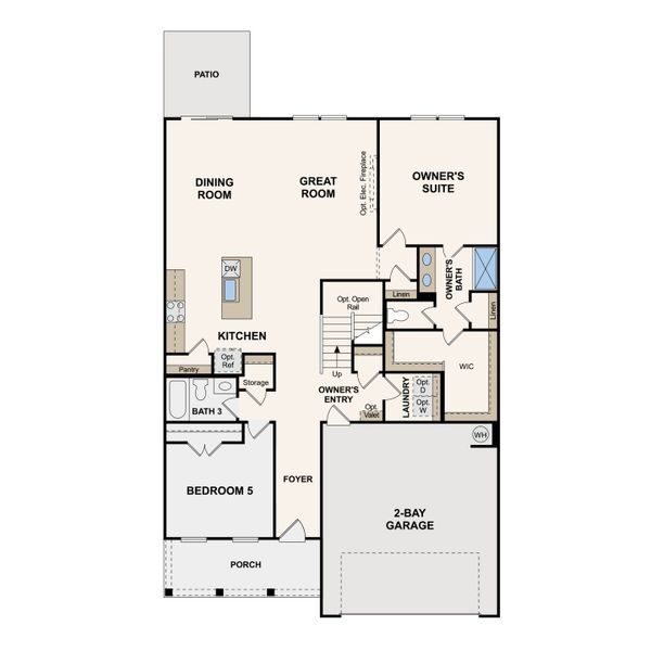 2D floor plan layout of this home in Barton Hills, Spring Hill, TN (Image 3). 2D floor plan layout of this home in Barton Hills, Spring Hill, TN (Image 3).
