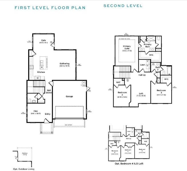 2D floor plan layout of this home in Midtown at Nexton, Summerville, SC (Image 5). 2D floor plan layout of this home in Midtown at Nexton, Summerville, SC (Image 5).