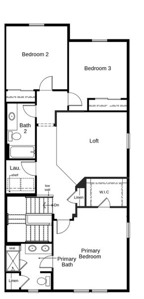 2D floor plan layout of this home in Windler Villas, Aurora, CO (Image 3).