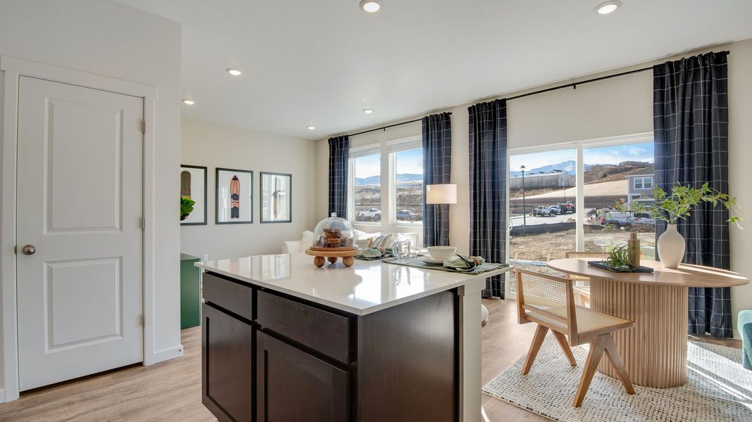 Furnished interior view inside a new home in Ellston Park, Colorado Springs (Image 7). Furnished interior view inside a new home in Ellston Park, Colorado Springs (Image 7).