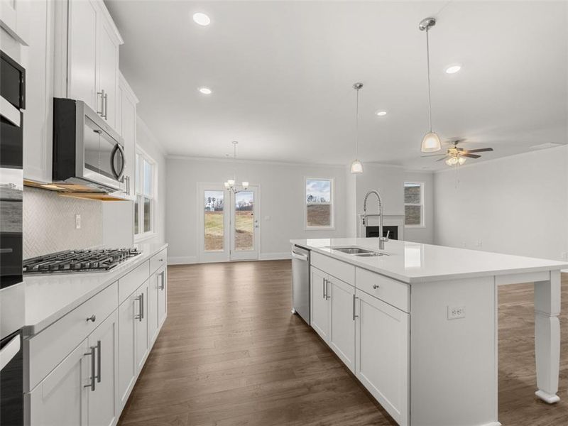 Furnished interior view inside a new home in Haven Abbey, Cumming (Image 10). Furnished interior view inside a new home in Haven Abbey, Cumming (Image 10).